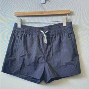 Women's Athletic Drawstring Shorts - Black